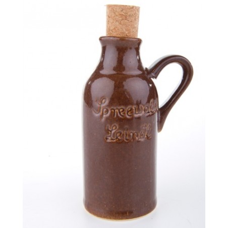 Leinöl-Flasche "Spreewald Leinöl" mit Korken